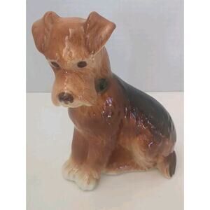 Irish Terrier Airedale Schnauzer Dog Figure Glossy Figure